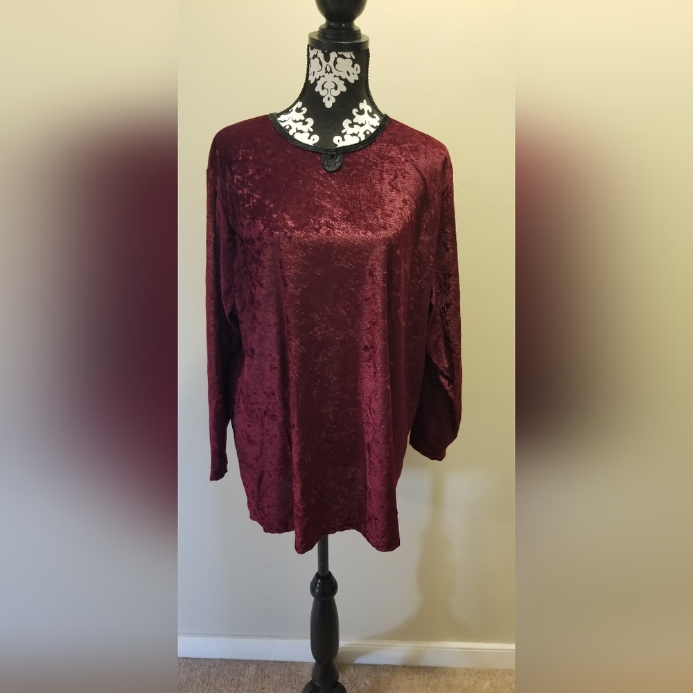 Women's Velvet Blouse
